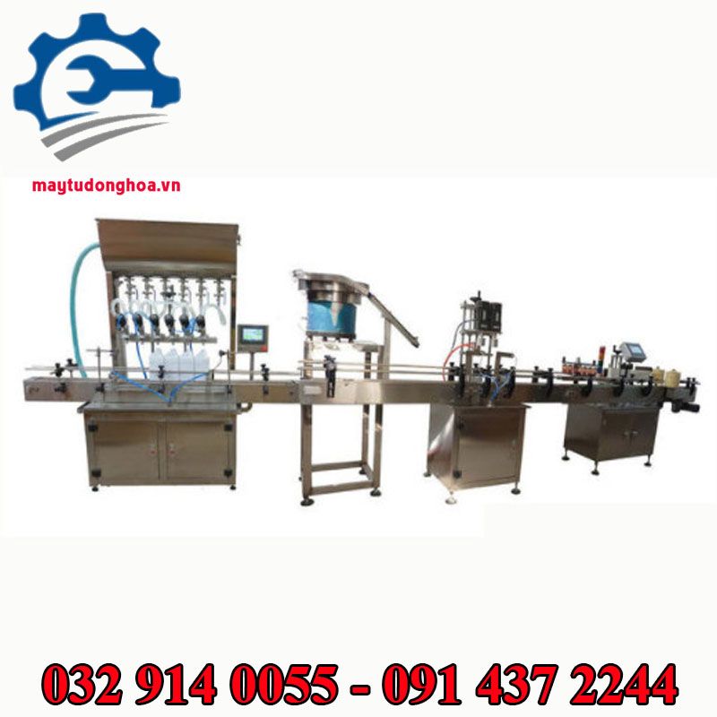 Dây chuyền chiết rót dầu ăn năng suất lớn Dây chuyền chiết rót dầu ăn năng suất lớn