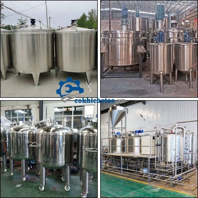 bồn khuấy trộn nguyên liệu