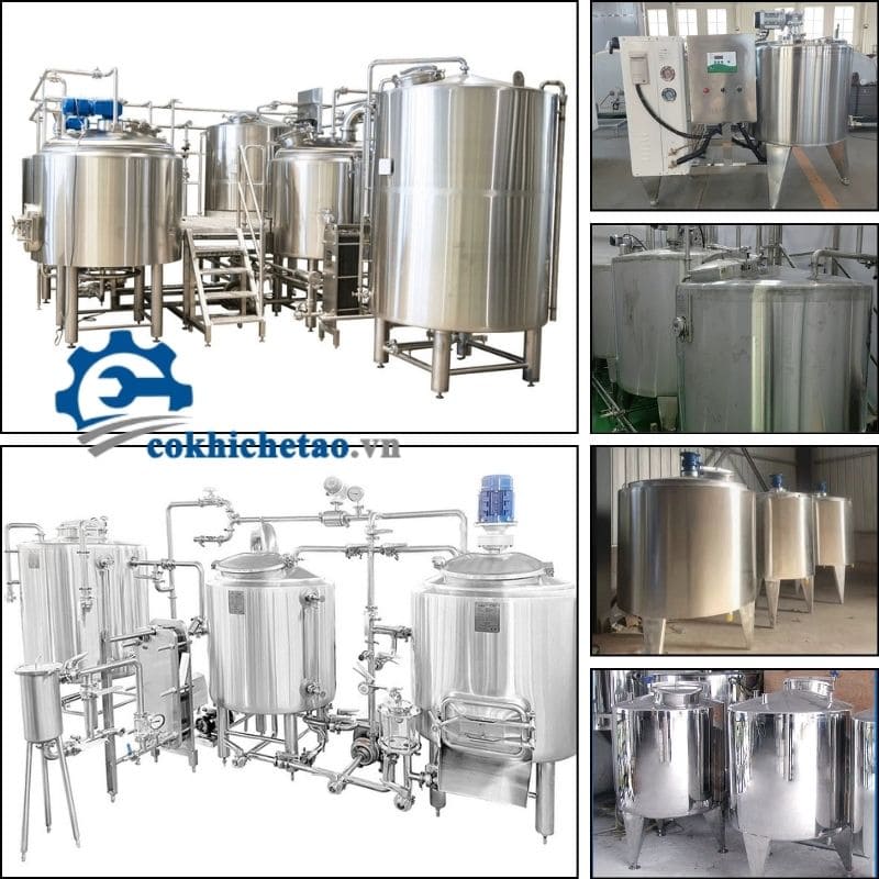 bồn khuấy trộn nguyên liệu