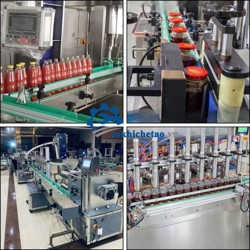 dây chuyền chiết rót tương ớt