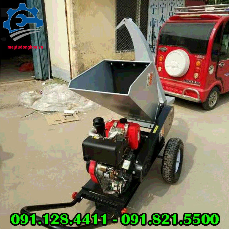 Máy băm nghiền cây gỗ, máy nghiền cành cây, máy băm cây gỗ lớn Máy băm nghiền cây gỗ