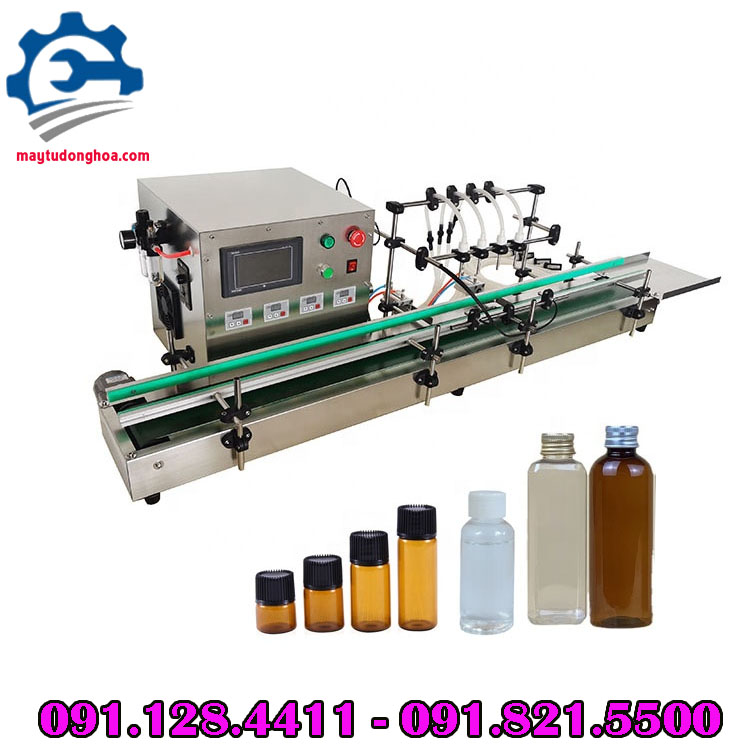 Máy chiết rót định lượng tự động mini, máy chiết rót tinh dầu mini Máy chiết rót định lượng tự động mini
