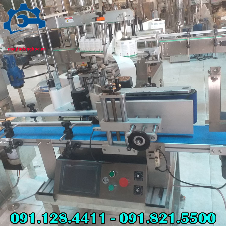 Máy dán tem nhãn chai tròn tự động giá rẻ