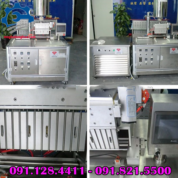 Máy làm son môi, máy chiết rót son môi 12 vòi giá rẻ, chính hãng Cấu tạo của máy làm son môi công suất lớn