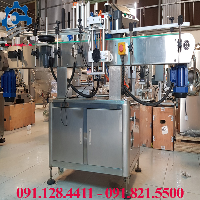 MÁY DÁN TEM NHÃN CHAI TRÒN TỰ ĐỘNG, MÁY DÁN TEM CHAI TỰ ĐỘNG