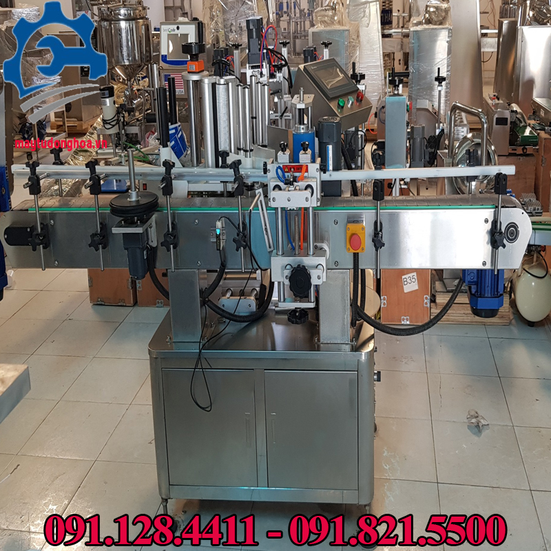 MÁY DÁN TEM NHÃN CHAI TRÒN TỰ ĐỘNG, MÁY DÁN TEM CHAI TỰ ĐỘNG