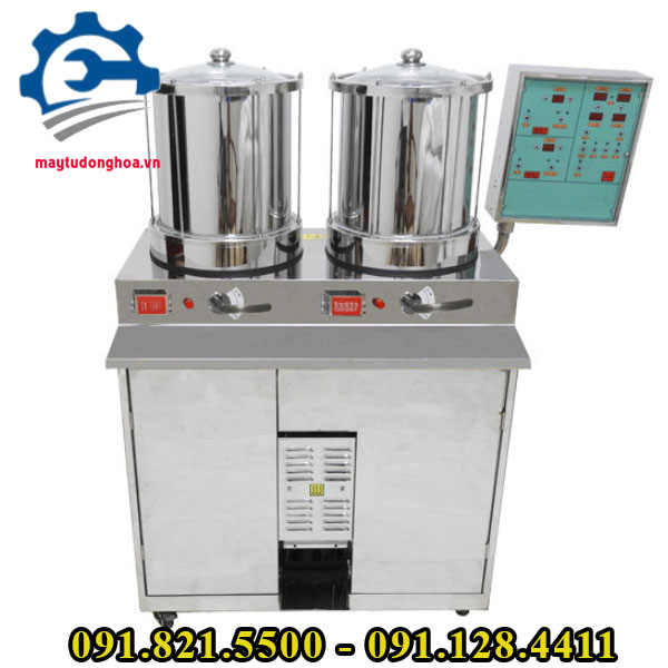 Máy sắc thuốc đóng túi 2 nồi, tự động, năng suất cao máy sắc thuốc đóng túi 2 nồi
