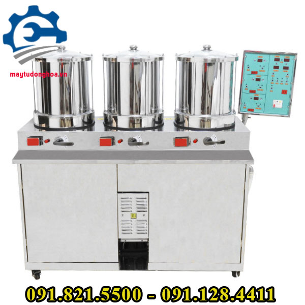 Máy sắc thuốc đóng túi 3 nồi- Máy sắc thuốc 3 nồi đun tự động, giá tốt máy sắc thuốc đóng túi 3 nồi