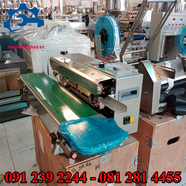 Máy hàn miệng túi băng tải giá rẻ