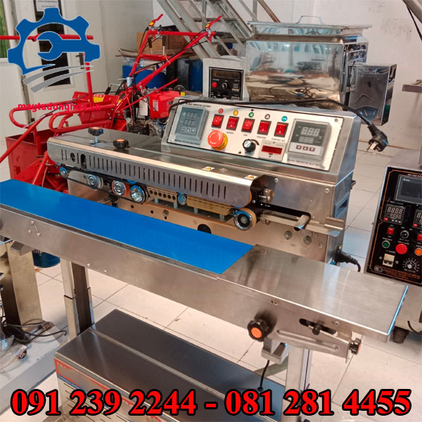 Máy hàn miệng túi liên tục có thổi khí