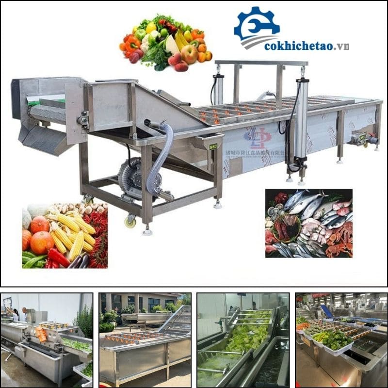 máy rửa rau củ quả công nghiệp