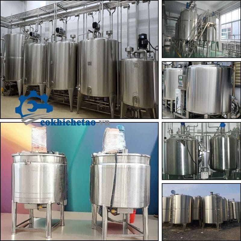 bồn khuấy hóa chất gia nhiệt