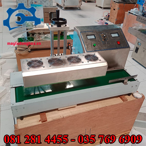 Máy dán màng seal chai nhựa LX6000A