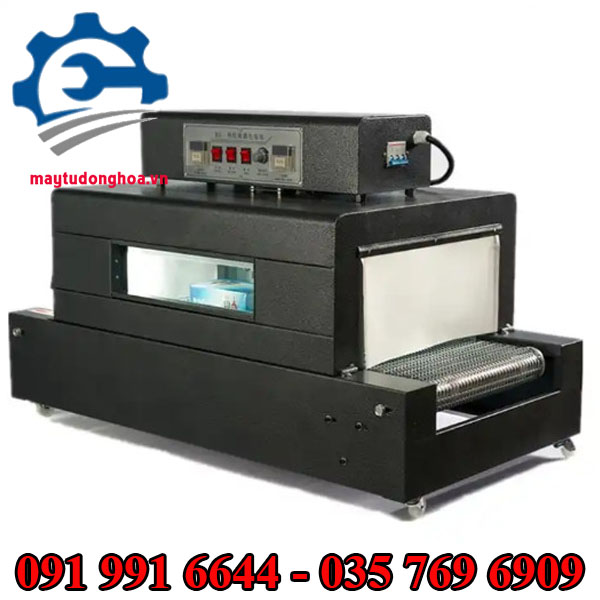 Máy bọc màng co lốc 4020 băng tải xích lưới