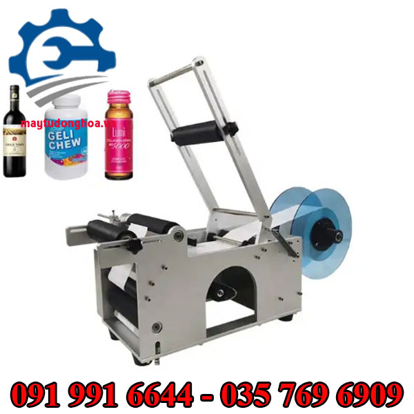 Máy dán nhãn chai tròn bán tự động