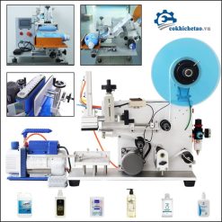 máy dán nhãn chai vuông