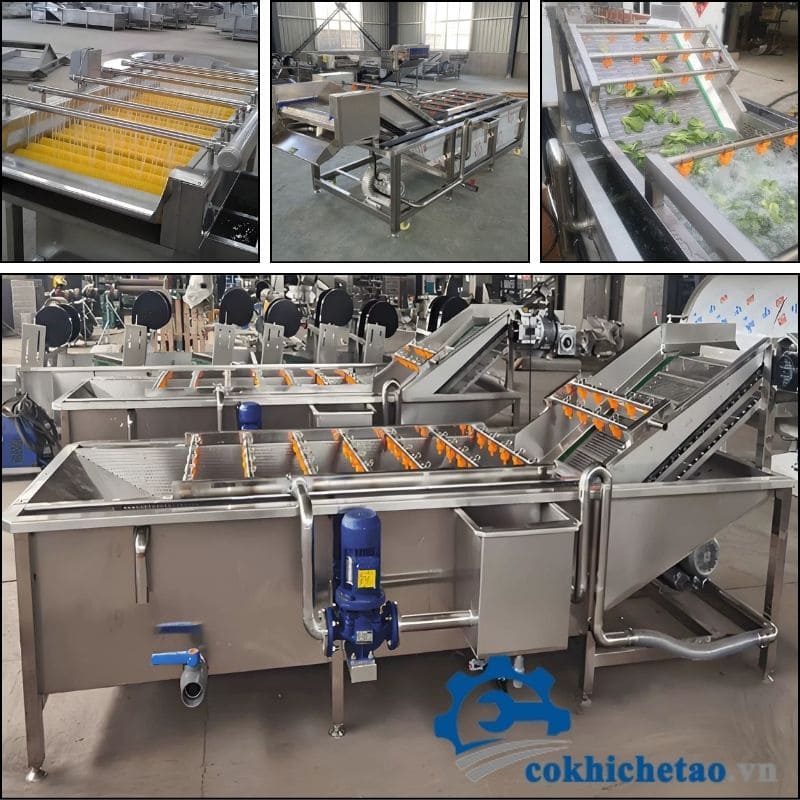 máy rửa rau công nghiệp